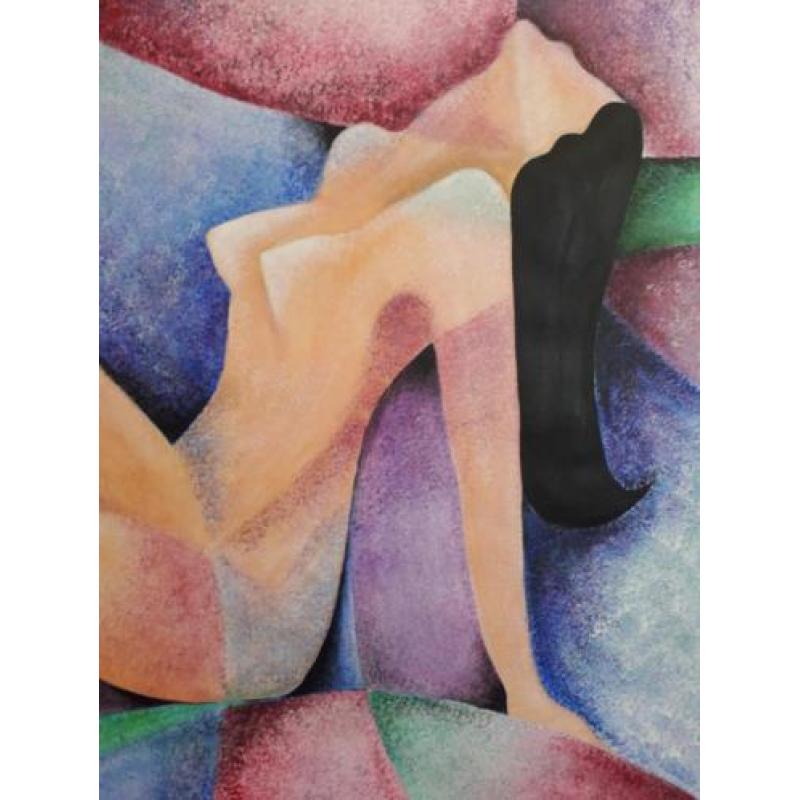 80x100cm uniek modern schilderij Color Dreams, abstract