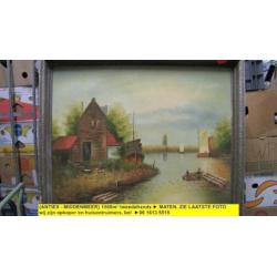 9454 - schilderij - olieverf - doek Raoul Hynckes ? - € 75