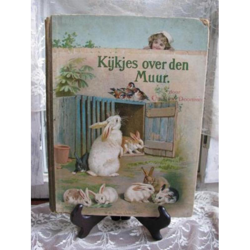 Antiek kinderboek - kijkjes over de muur / Christine Doorman