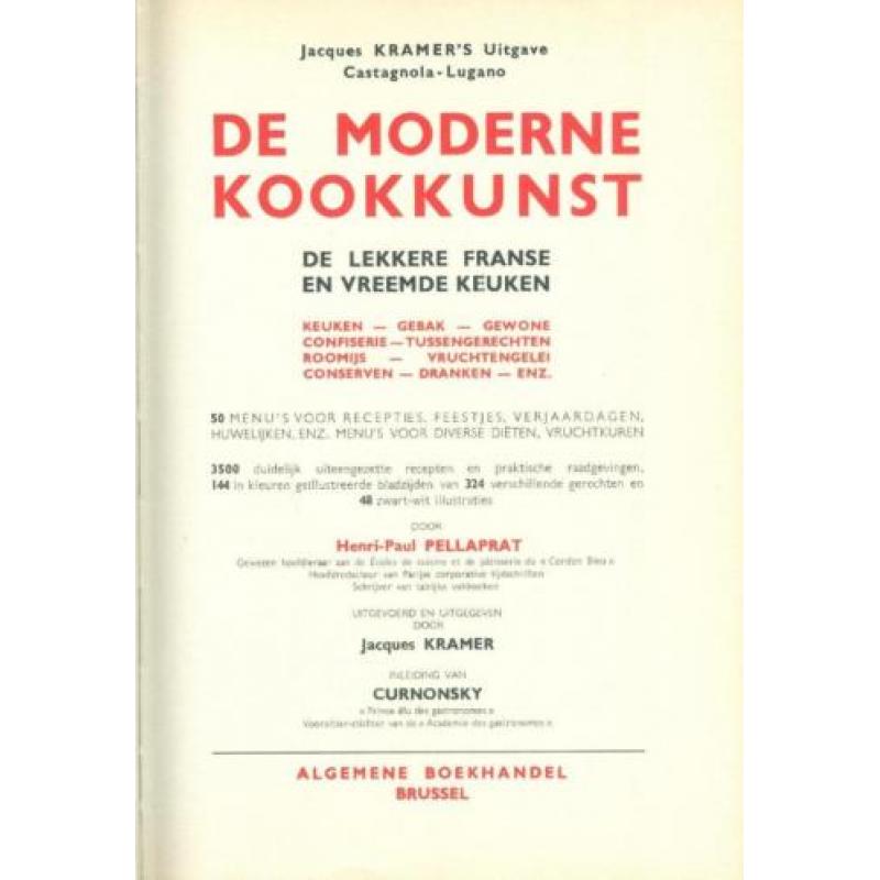 Pellaprat, Kookkunst - 1952 - Schaarse authentieke uitgave