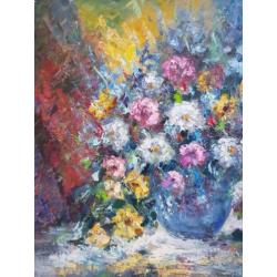 Peter Brouwer (1935-2010) - Bloemstilleven
