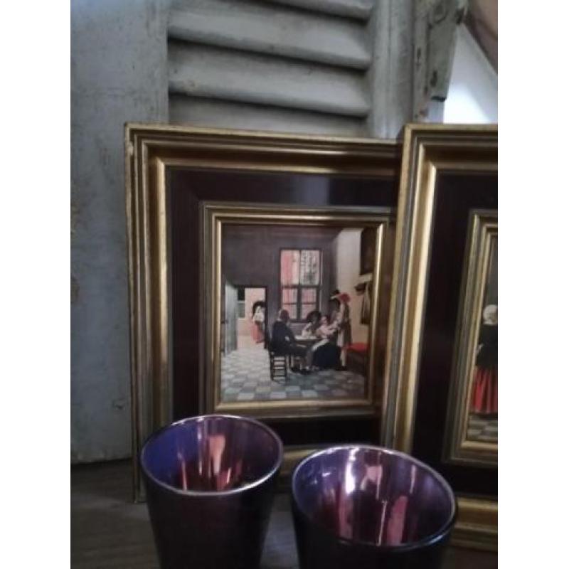 2 mini schilderijtjes