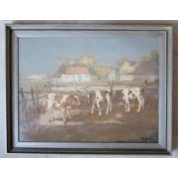 =landschap m koeien==FEDOR VAN KREGTEN 1871-1937==KOOPJE!!