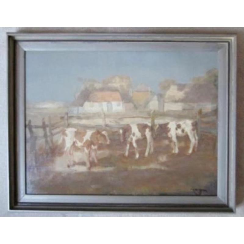 =landschap m koeien==FEDOR VAN KREGTEN 1871-1937==KOOPJE!!