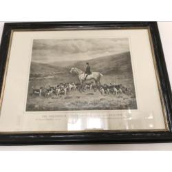 Schilderij klassiek jockey met paarden zwart wit 2stuks