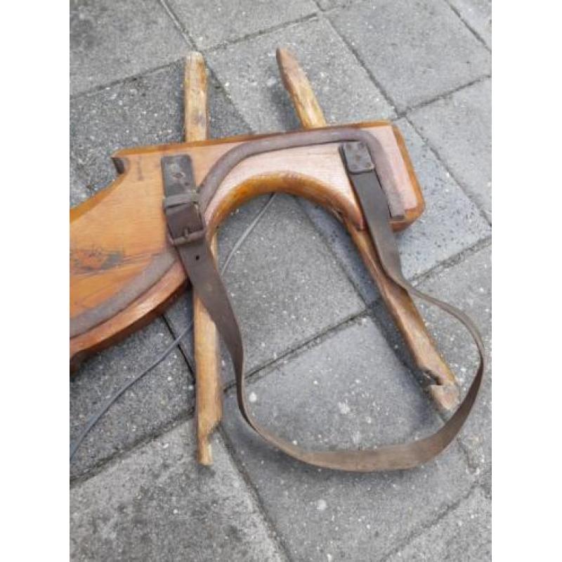 19e eeuws houten ossenjuk boeren antiek