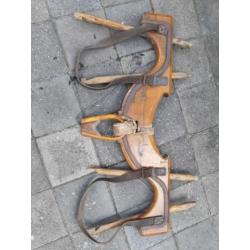 19e eeuws houten ossenjuk boeren antiek