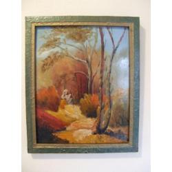 Kleurrijk Herfst, Bosgezicht van P.J.Lucas, 1904-1982