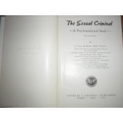 J. Paul de River: The sexual criminal. A psychoanalytic