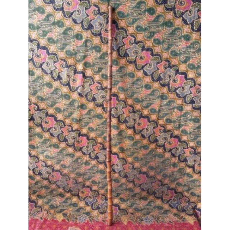 Mooie antieke bamboe cane of stok uit Engeland 85,7 cm.