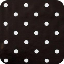Tafelzeil Grote Stip - 140 x 250 cm - Zwart/Wit
