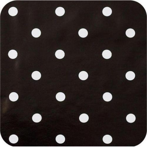 Tafelzeil Grote Stip - 140 x 250 cm - Zwart/Wit
