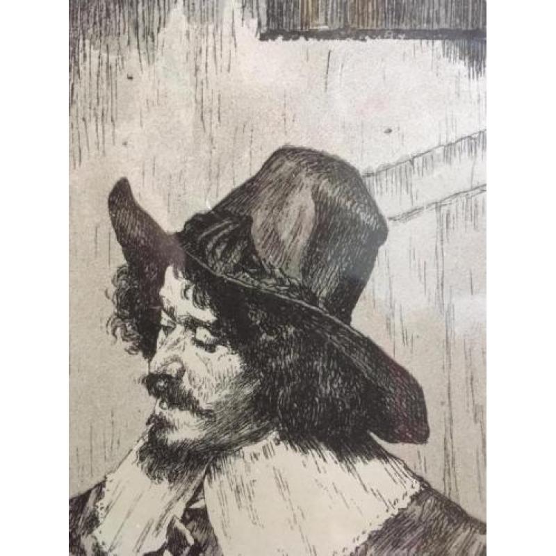 pentekening in schilderijlijst