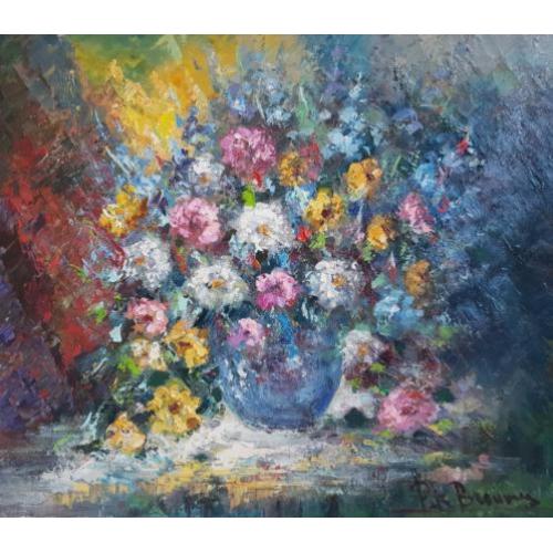 Peter Brouwer (1935-2010) - Bloemstilleven