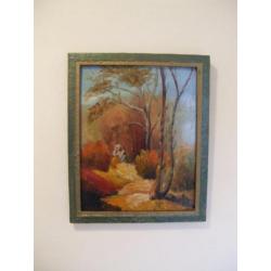 Kleurrijk Herfst, Bosgezicht van P.J.Lucas, 1904-1982