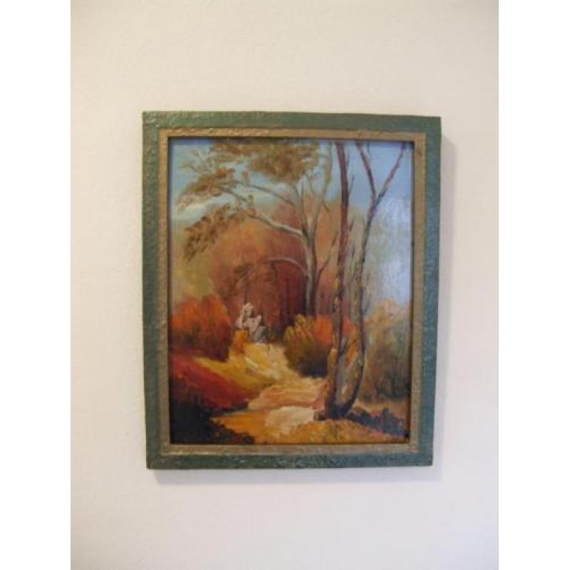 Kleurrijk Herfst, Bosgezicht van P.J.Lucas, 1904-1982