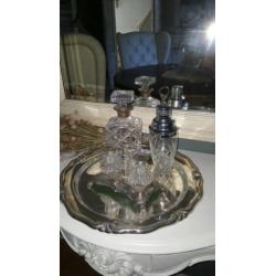 Divers Antiek kristal / zilver