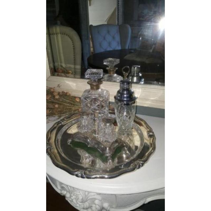 Divers Antiek kristal / zilver