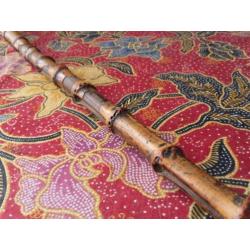 Mooie antieke bamboe cane of stok uit Engeland 85,7 cm.