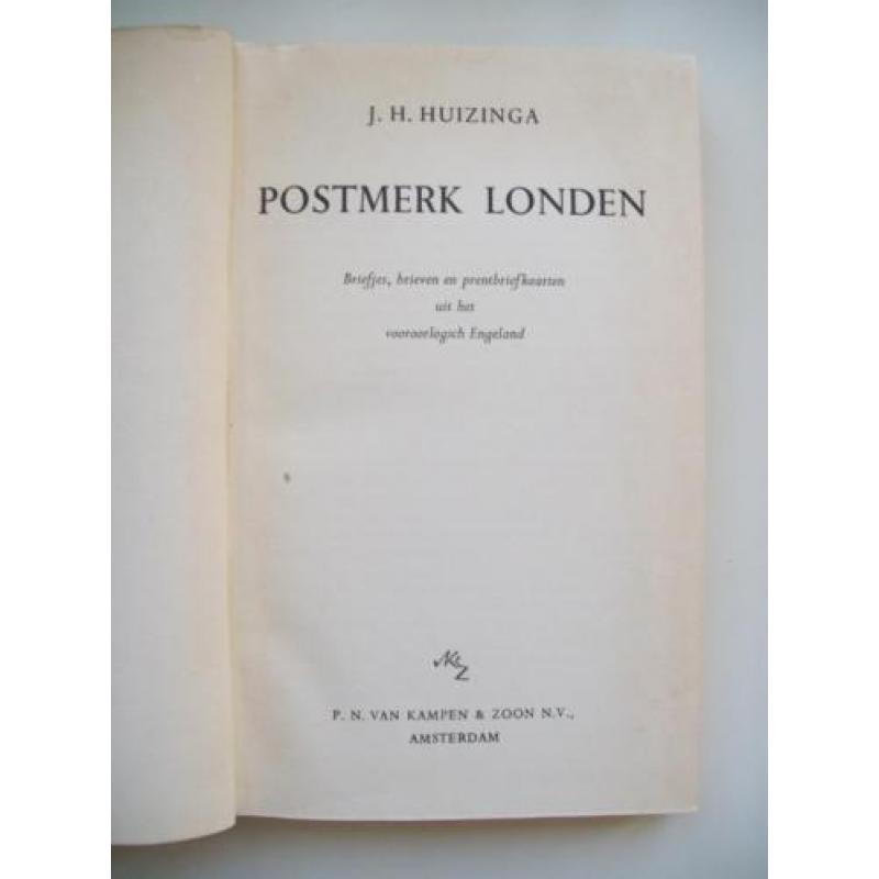 J.H. Huizinga - Postmerk Londen