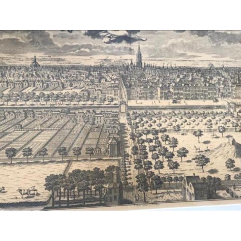 Plaat tekening prent den haag