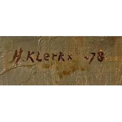 Niko Klerks (1934) Stilleven met boek en theepot, 1975, doek