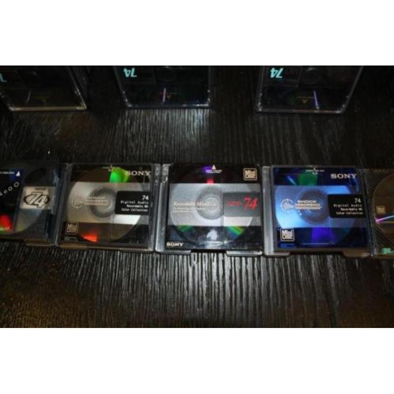 50 x minidisc schijfjes VAN TDK ,MAXELL & SONY.