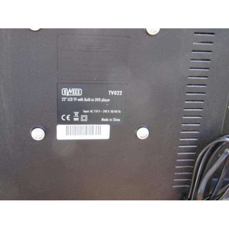 mooie lcd tv met dvd merk sweex tv022 22inch
