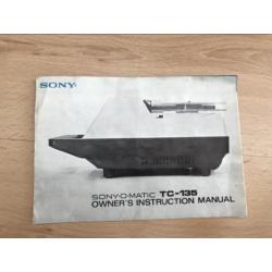 Sony TC-135 bandrecorder