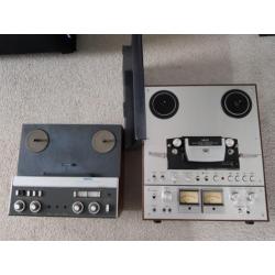 Akai GX650D en Revox A77 bandrecorder