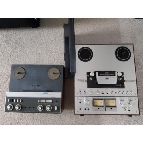 Akai GX650D en Revox A77 bandrecorder