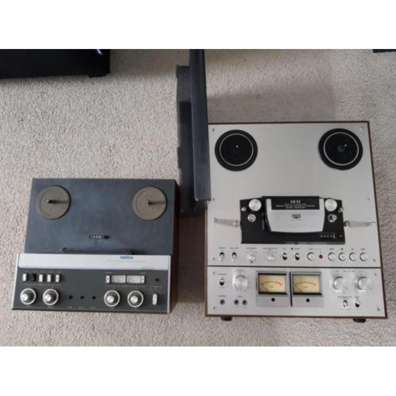Akai GX650D en Revox A77 bandrecorder