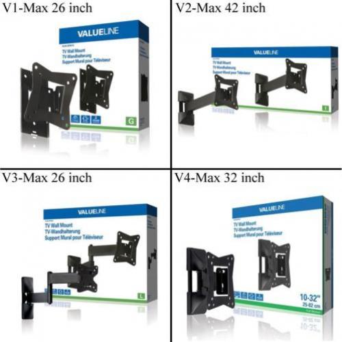 Draai / kantelbaar en vlak TV beugels muur/plafond ***