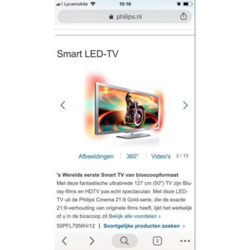 philips ambilight smart Tv 50 inch