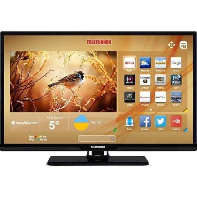 Telefunken LED Smart TV 24 Inch (zwart)