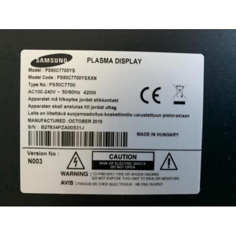 Samsung Plasma 50 3D