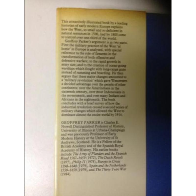 Geoffrey Parker: The Military revolution, the Rise of t West