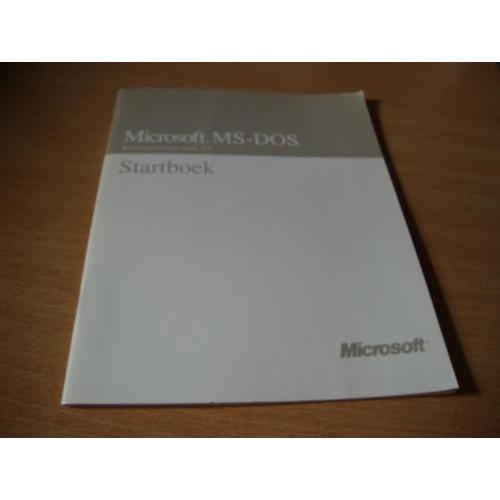 Microsoft MS-DOS. Besturingssysteem versie 5.0. Startboek.