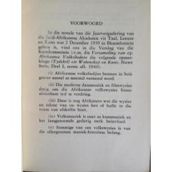 Jan Bouws - Die Afrikaanse Volkslied - 1958