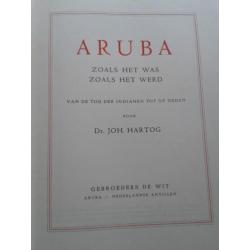 Aruba Zoals het is zoals het was Dr. Joh Hartog