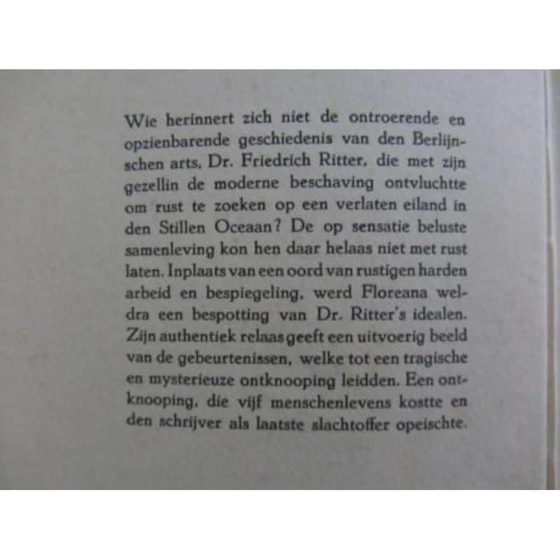 1930-Het treurspel op de Galpaos eilanden-dr. Ritter