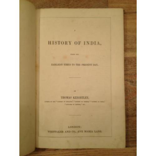 Keightley A history of India from the earliest times 1847