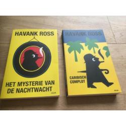 Havank Ross, 2 boeken: Caribisch complot/Mysterie Nachtwacht
