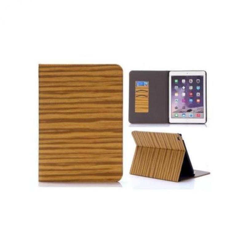 iPad Air 2 - hoes, cover, case - PU leder - Wood Print