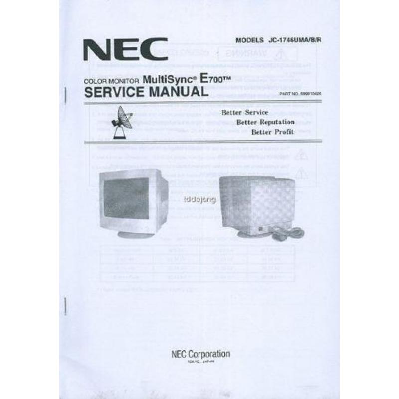 Service Manual monitors : b.v. CTX 2185XE/2085XE {3614}