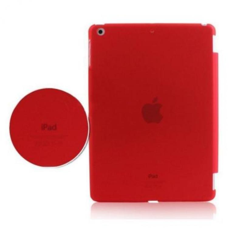 iPad Air 2 achterkant hoes hoesje case Doorzichtig - Rood