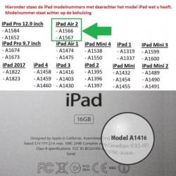 Apple iPad Air 2 - PU Lederen Book Case Snap On Grain - Roze