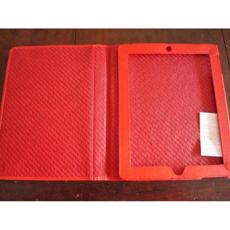 Hoes voor Apple Ipad2 Rood Leer