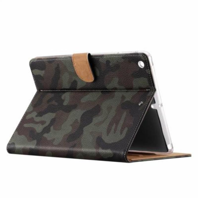 Ntech iPad Air Donker Camouflage Design Booktype Kunstleer
