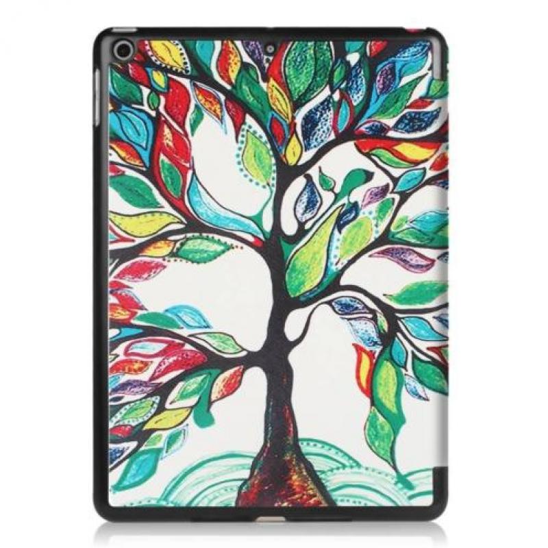 3-Vouw kleurrijke boom stand flip hoes iPad 9.7 (2017/2018)